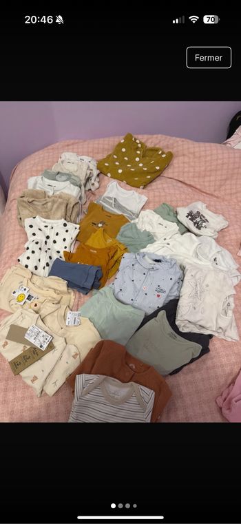 Lot vêtements bébé garçons