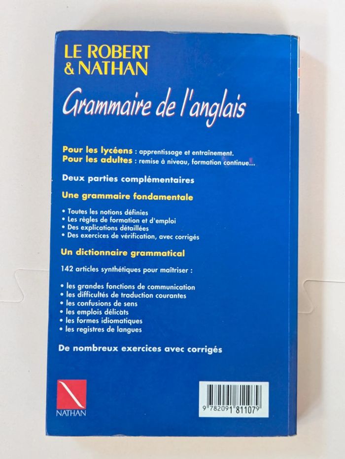 Grammaire de l’anglais Le Robert & Nathan – 300 exercices corrigés - photo numéro 2