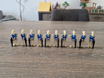 Figurines type lego 10 droides de combats pilotes star wars