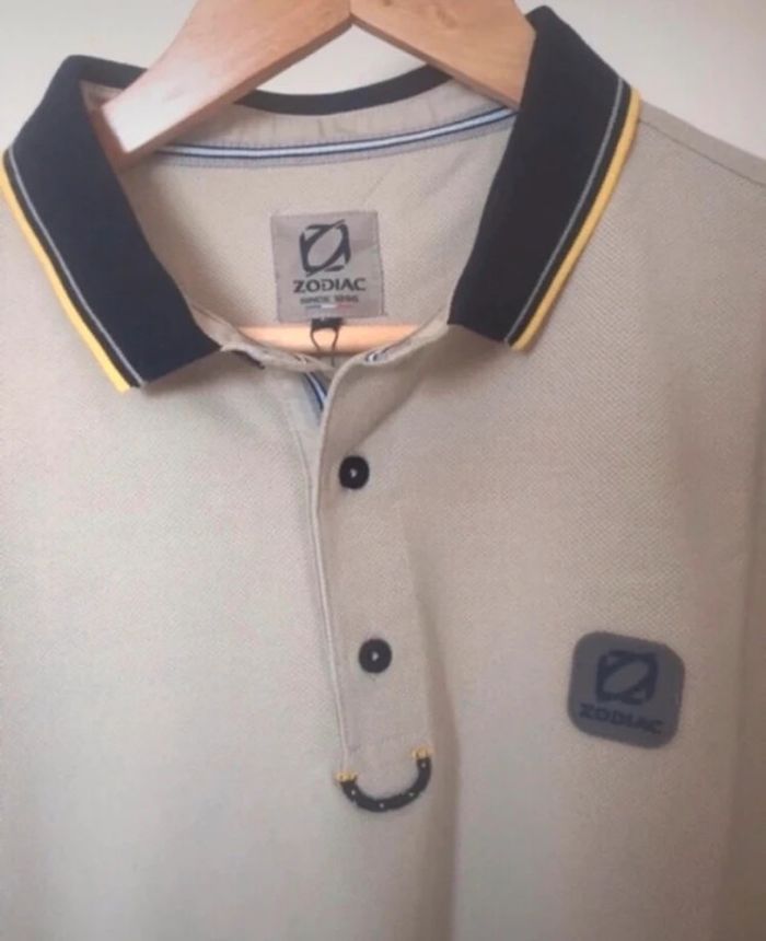 Polo zodiac homme L gris NEUF avec étiquette - photo numéro 8