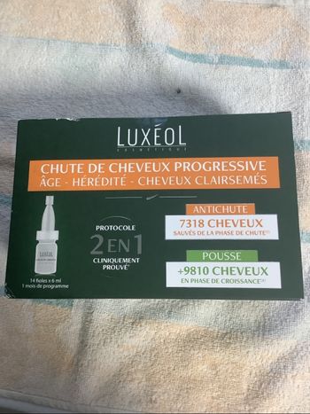 Luxeol Chute de cheveux progressive 14 fioles Neuf