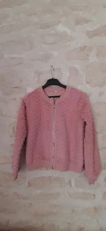 Veste douce rose 12 ans