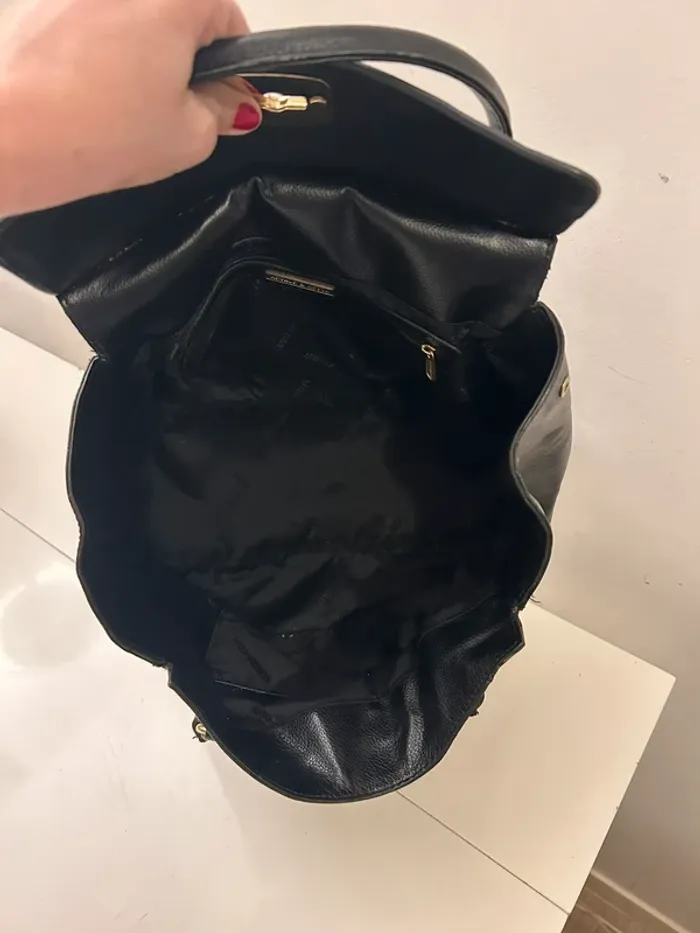 Arthur & aston sac en cuir bi matière noir, femme - photo numéro 11