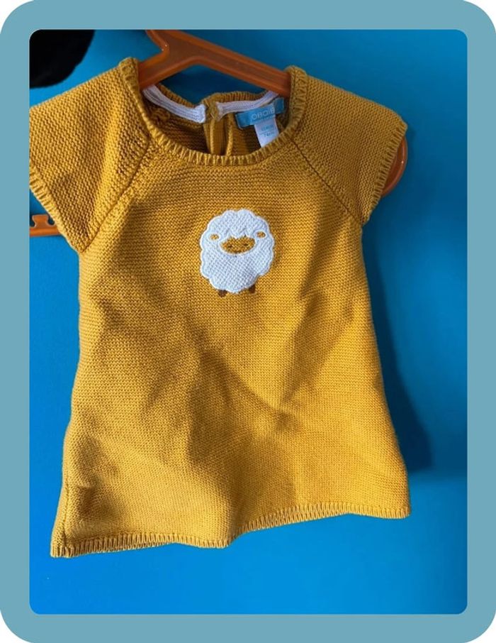Belle robe en maille bébé 12 mois obaibi