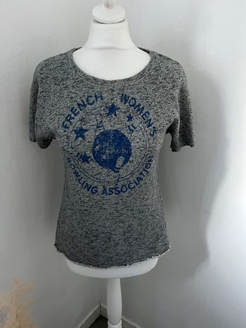 Sweat léger gris Sandro M comme neuf