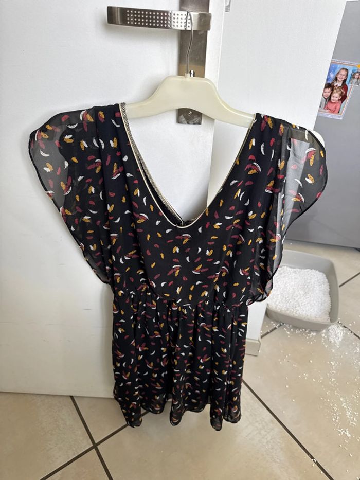 Robe vintage love taille unique avec plumes