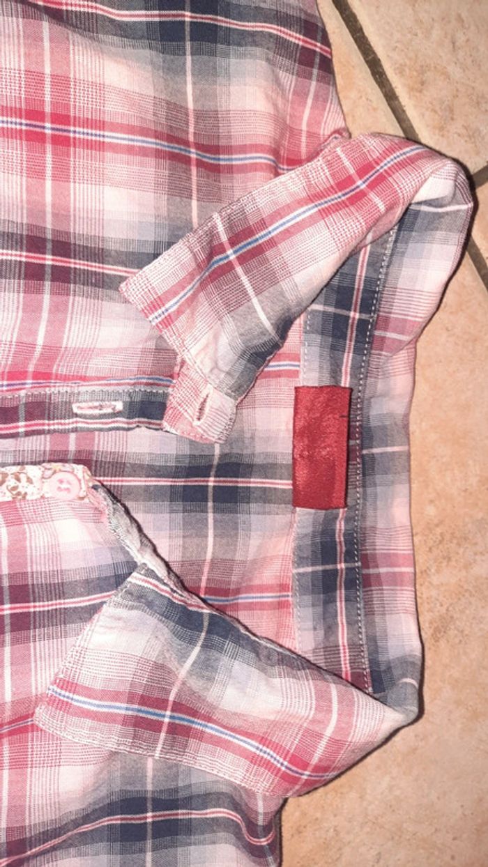 Chemise Levis 14 ans rose carreaux - photo numéro 16