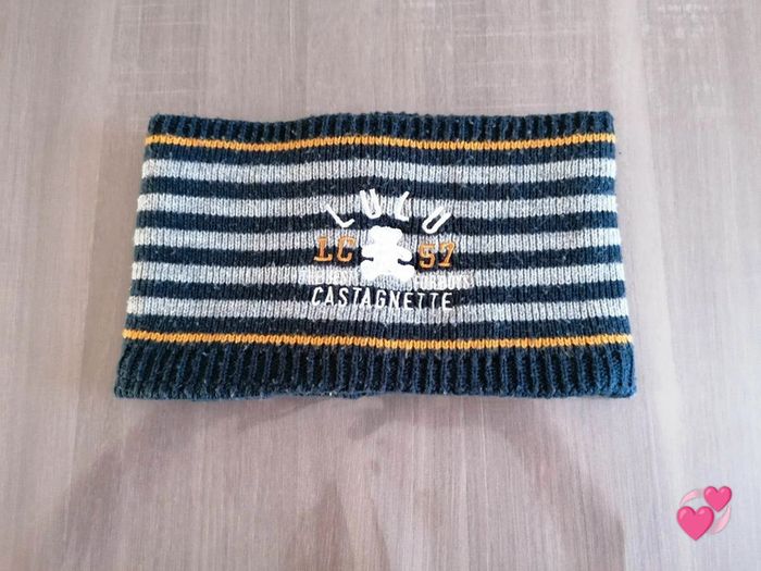 Snood /Tour de cou rayé Lulu Castagnette