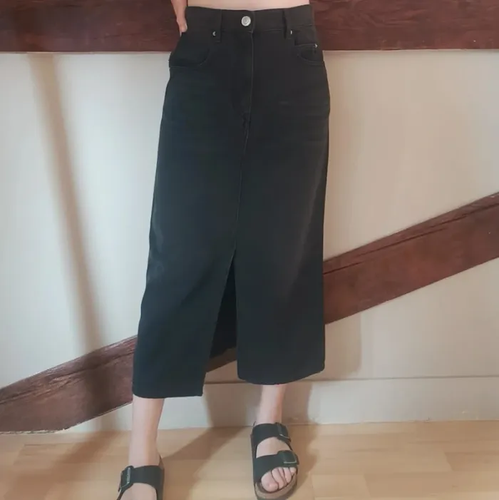 Jupe longue denim léger Isabel Marant - photo numéro 2