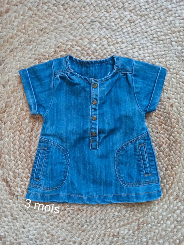 Robe en Jean tape a l'oeil 3 mois