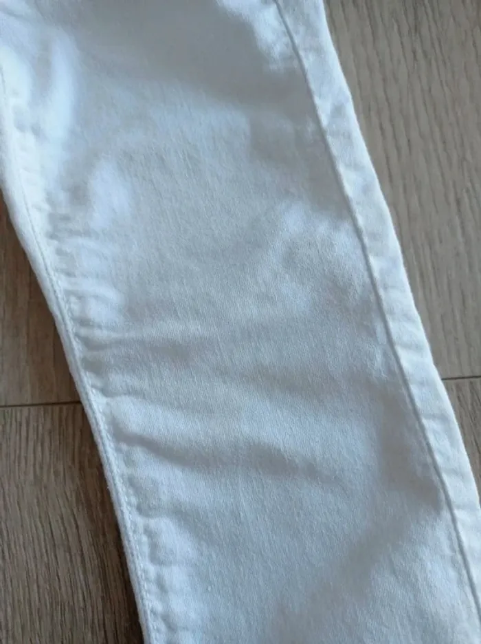 Pantalon skinny blanc Benetton 2 ans - photo numéro 3