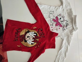 Lot de deux tee shirt manches longues avec col roulé