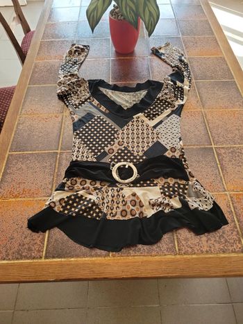 Blouse tunique manches longues