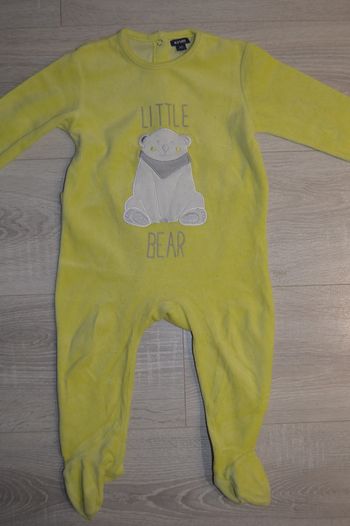 Pyjama velours ours Kiabi 18 mois