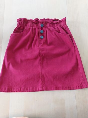 Jupe fille automne 10 ans bordeaux