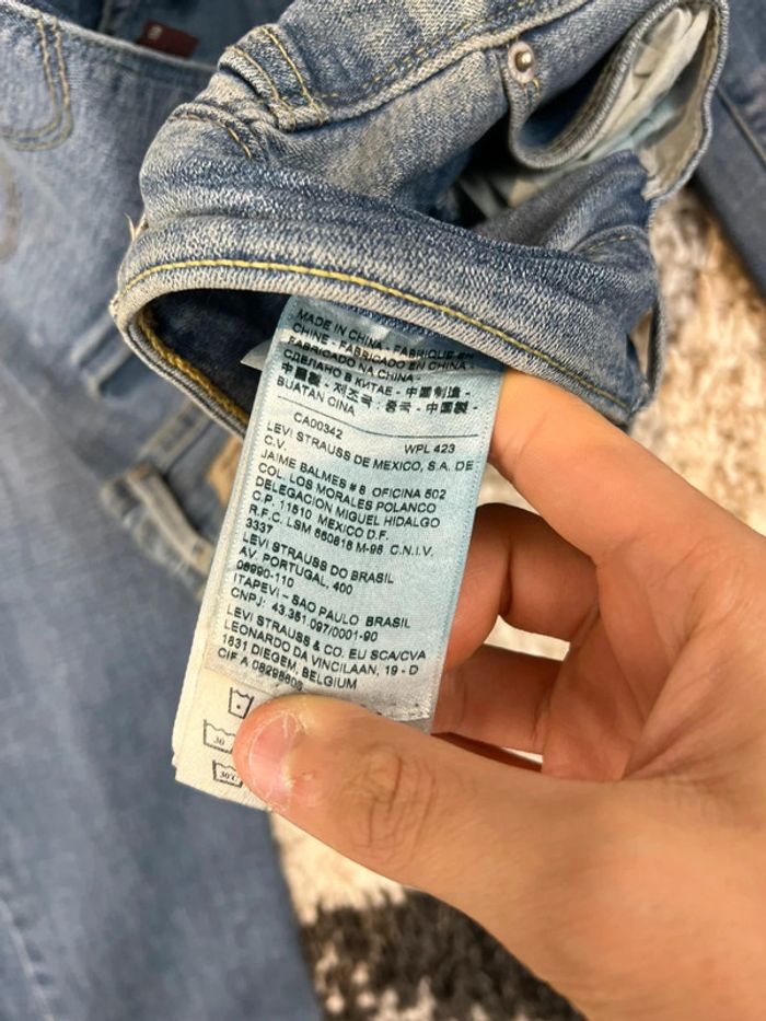 Jean Levis Mid Rose Skinny bleu vintage taille W32 L32 - photo numéro 15