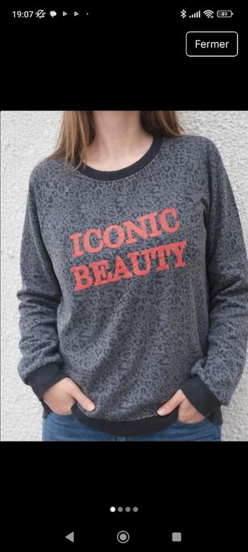 Sweat Zeeman Iconic beauty taille 40 