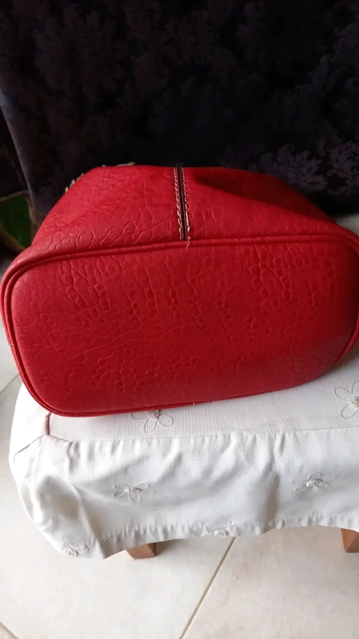 Sac besace rouge - photo numéro 2