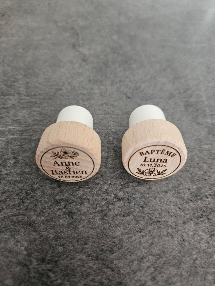 Bouchons bois pour cadeaux