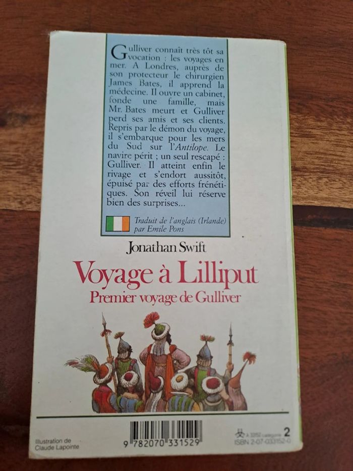 Livre Voyage à Lilliput Premier voyage de Gulliver - photo numéro 2