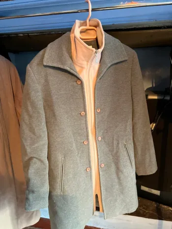 Manteau effet 2 manteaux