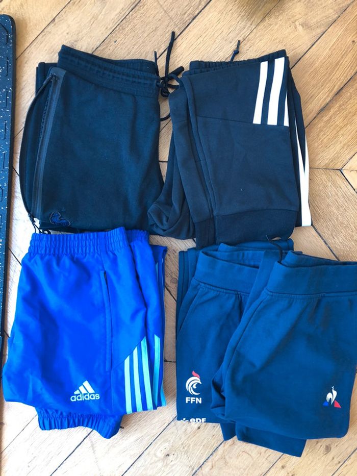 Lot de 5 bas de survêtement nike adidas lecoq sportif
