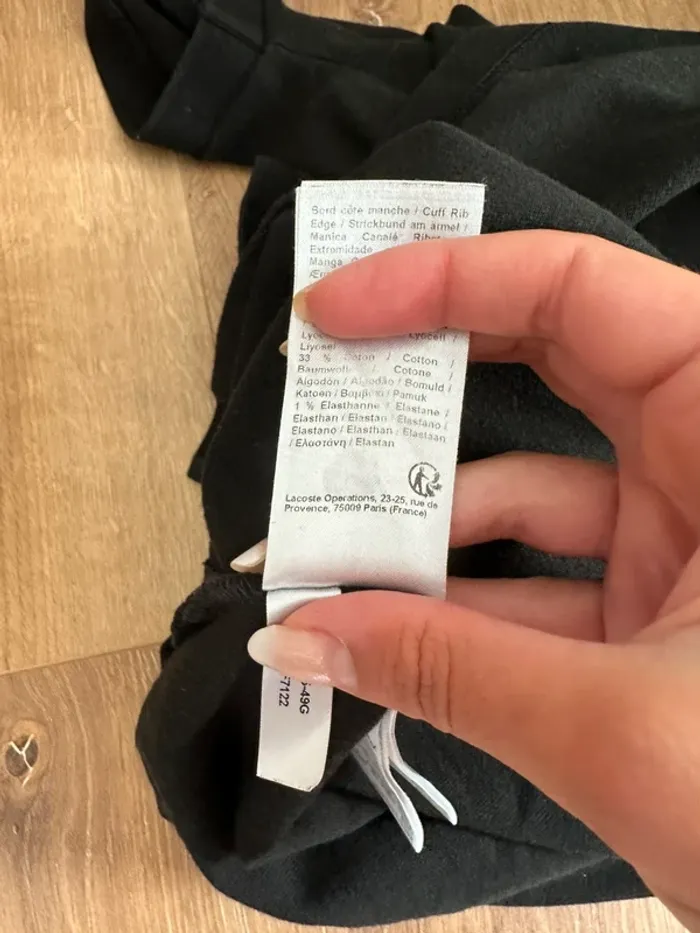 Robe polo Lacoste noire taille 36 - photo numéro 8