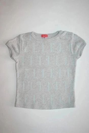 Tee shirt gris manches courtes Elle 18 mois