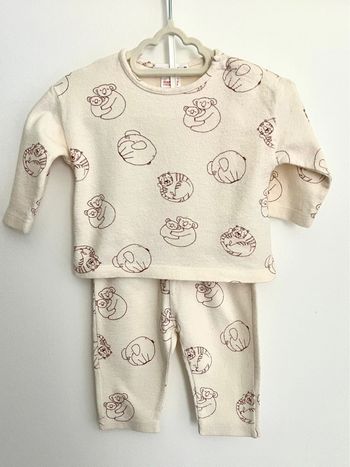 Ensemble bébé pantalon + haut animaux  Zara 68cm