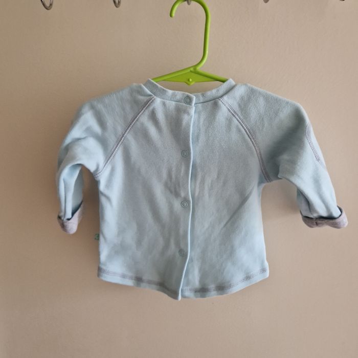 haut manches longue bleu ciel 6 mois - photo numéro 4