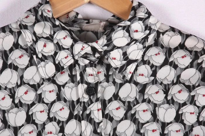 Jolie chemise col pelle à tarte vintage (#23544) - photo numéro 4