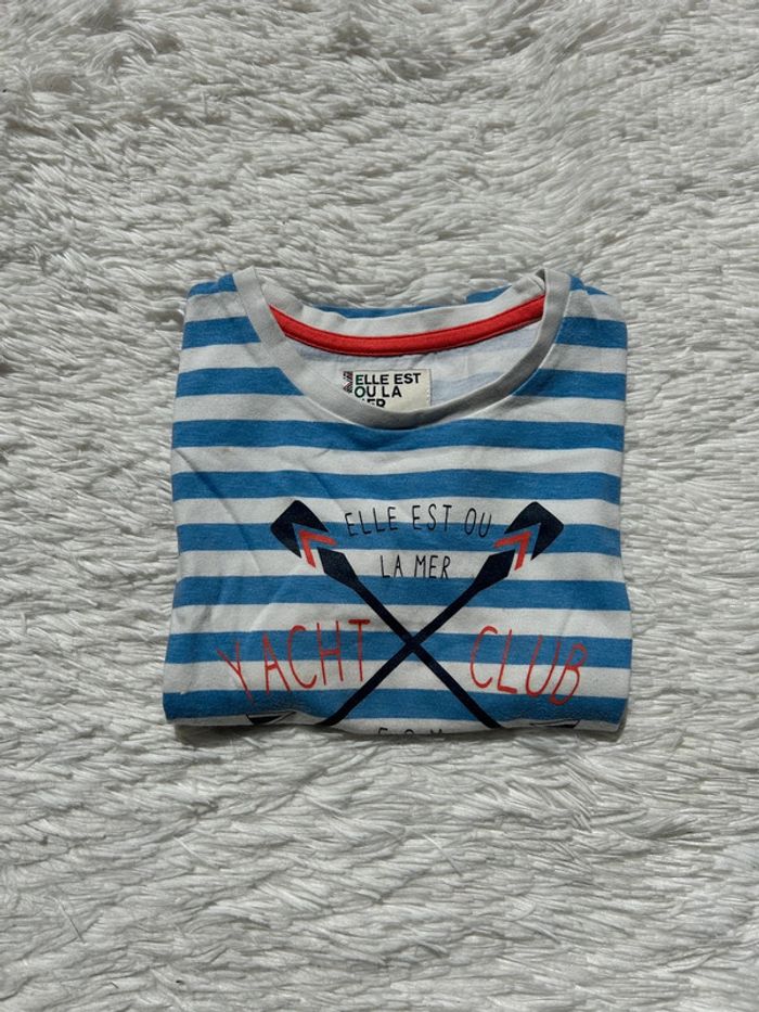 Teeshirt elle est où la mer - photo numéro 3