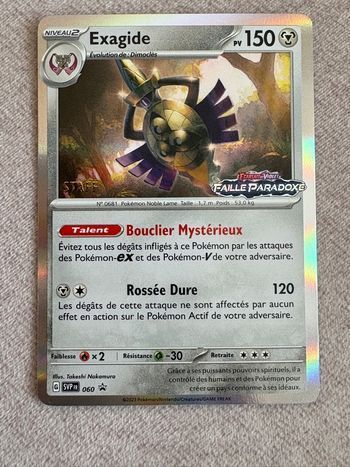 Carte Pokemon STAFF Exagide 060 Faille paradoxe  EV04 Holo 