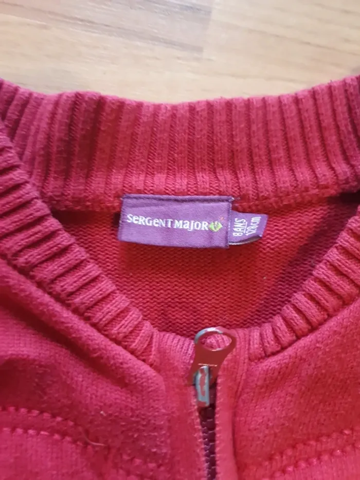 gilet matelassé rouge 8 ans - photo numéro 3