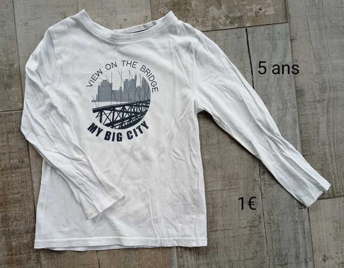 Tee shirt manches longues 5 ans garçon