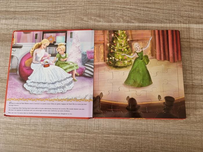 Livre puzzle Barbie et la magie de Noël - photo numéro 3
