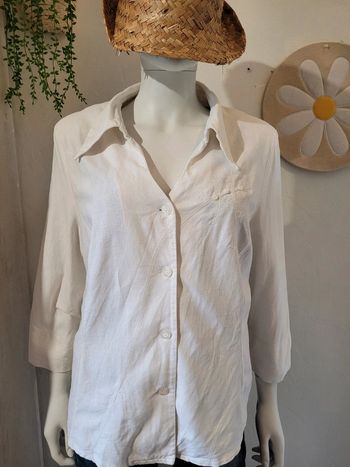 Veste chemise avec lin
