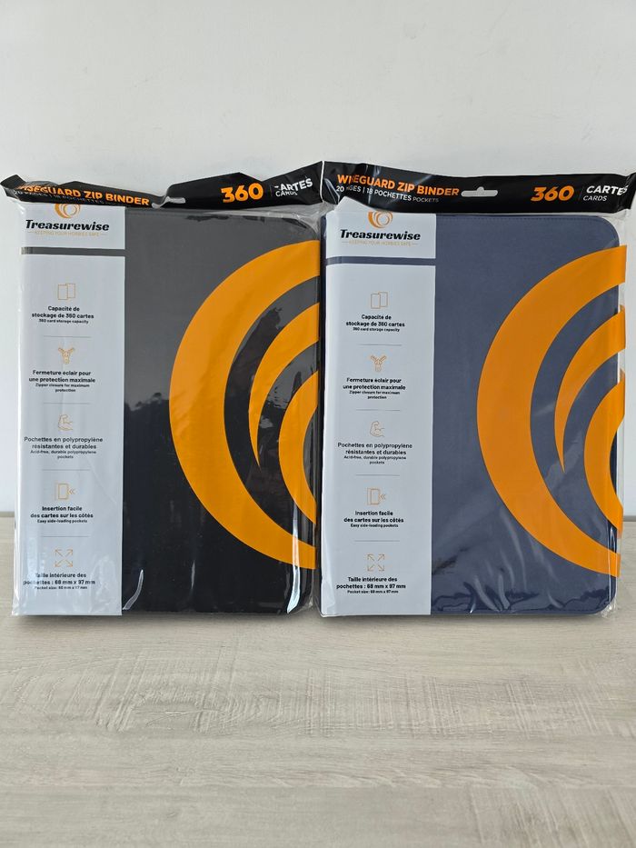 Lot de 2 portfolios TreasureWise Zip Binder 360