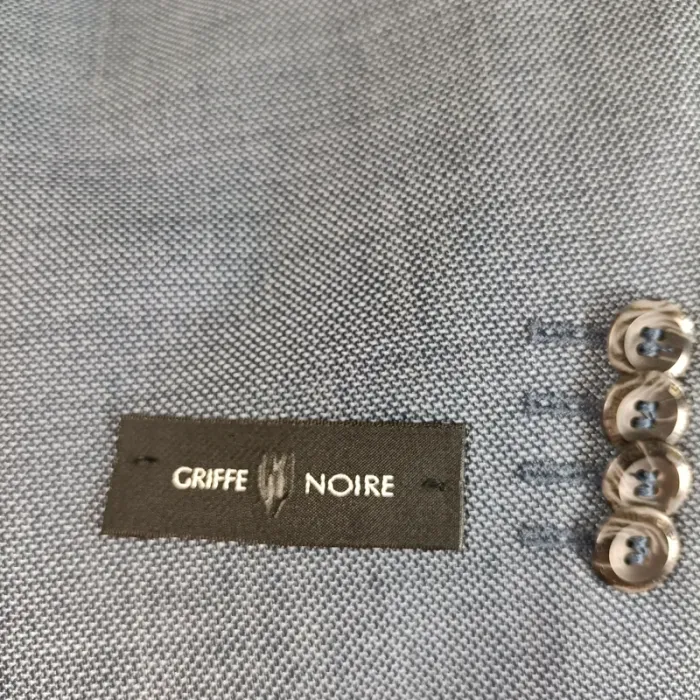 Veste de costume bleue coupe regular Griffe Noire - Taille 50 A476 - photo numéro 8