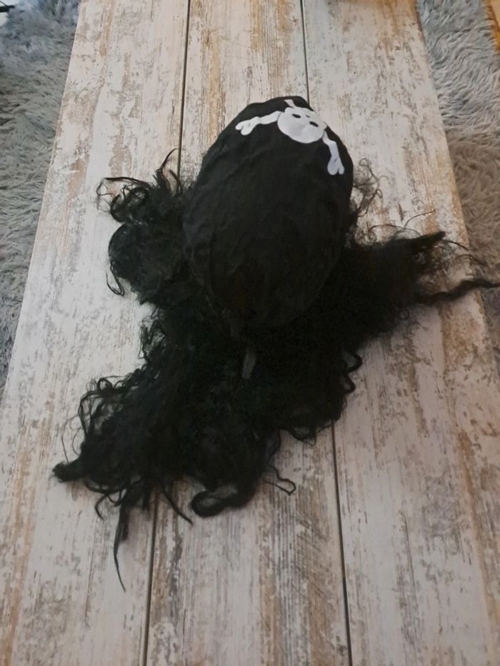 Perruque chapeau pirate cheveux long - photo numéro 2