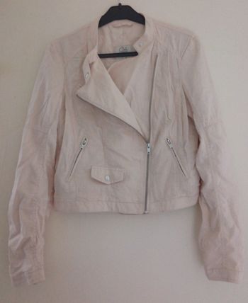 Veste courte Beige rosé en lin