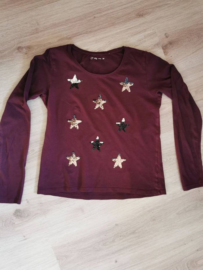 T-shirt manches longues étoiles - photo numéro 4