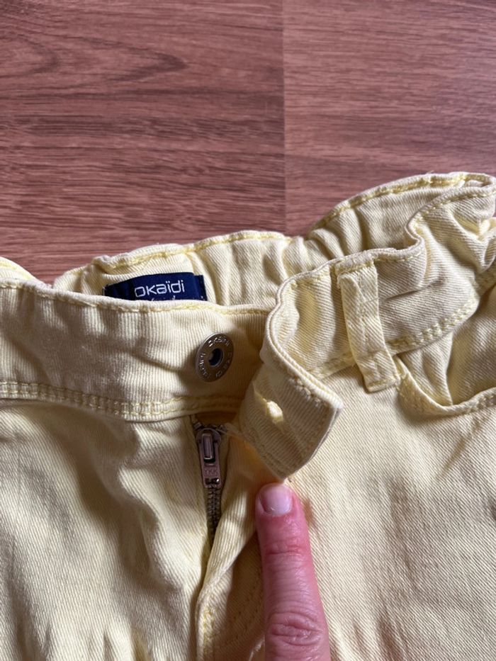 Short fille Okaidi jaune 8 ans - photo numéro 4