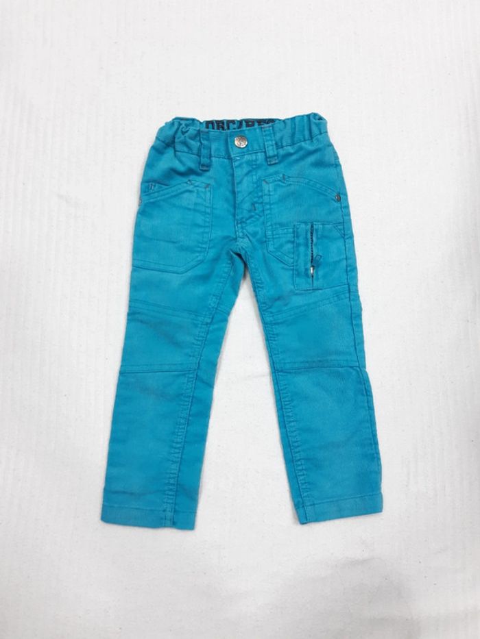 Pantalon bleu côtelé Orchestra 2 ans