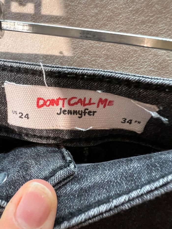Jean Jennyfer Gris - Taille XS - Parfait État. - photo numéro 2