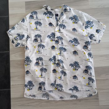 Chemise homme imprimée à manches courtes Inextenso taille XL