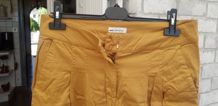 Pantalon cropped marron - photo numéro 3
