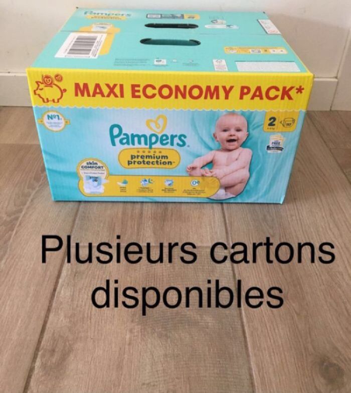 117 couches Pampers premium protection taille 2
