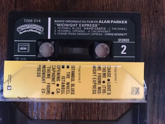 Cassette audio K7 Bo Film Midnight Express vintage TBE - photo numéro 4