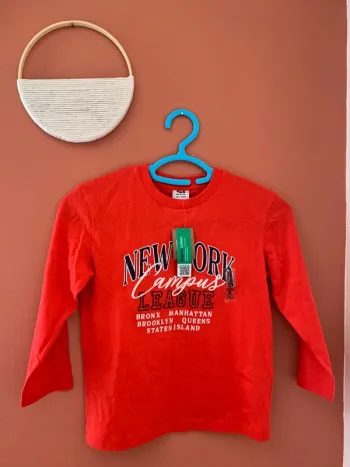 T-shirt manches longues garçon – TAO - 6 ans – Neuf